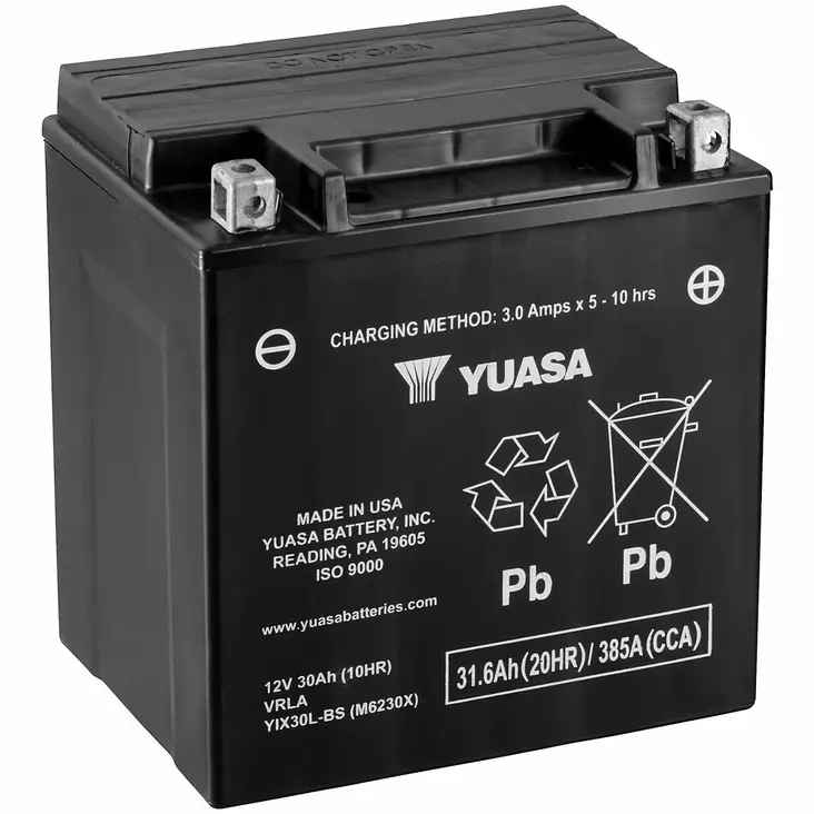 AKKU YUASA MP 31.6AH AGM -+ 166x126x175 - 12V akut - YIX30L-BS - 1