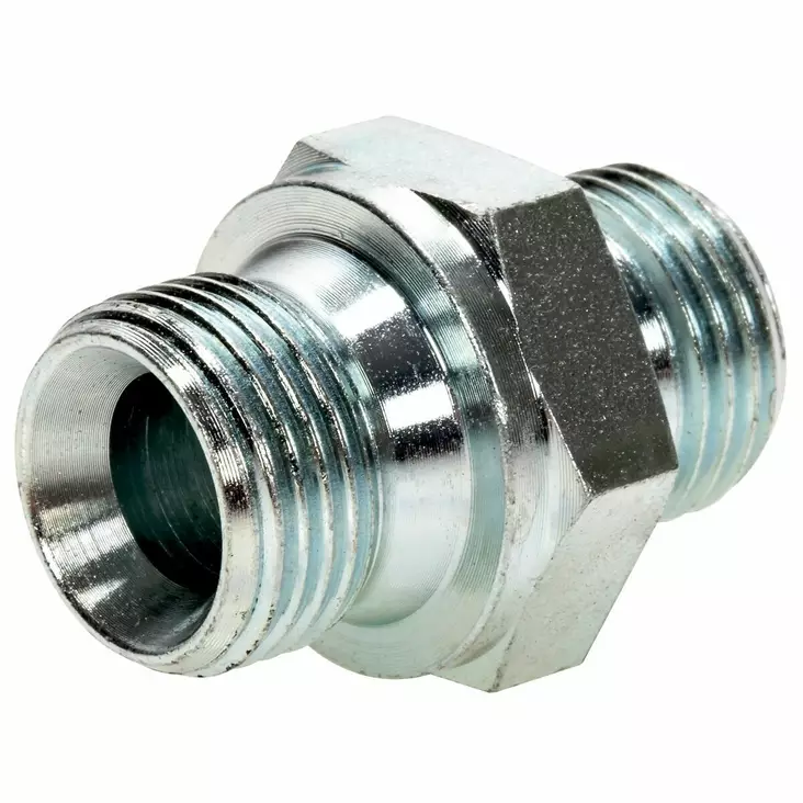 PERUSLIITIN S-SARJA 16MM-3/8 BSP ULKOKIERRE - Hydrauliikkaliittimet - DIN1151606S - 1