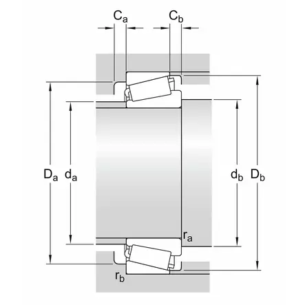 KARTIORULLALAAKERI 70X110X25 SKF - Valmet - Valtra - SKF32014X - 2